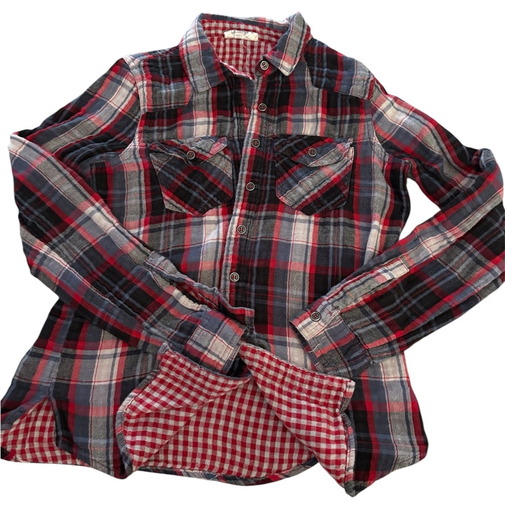 Women's Hydraulic brand flannel size small red multi